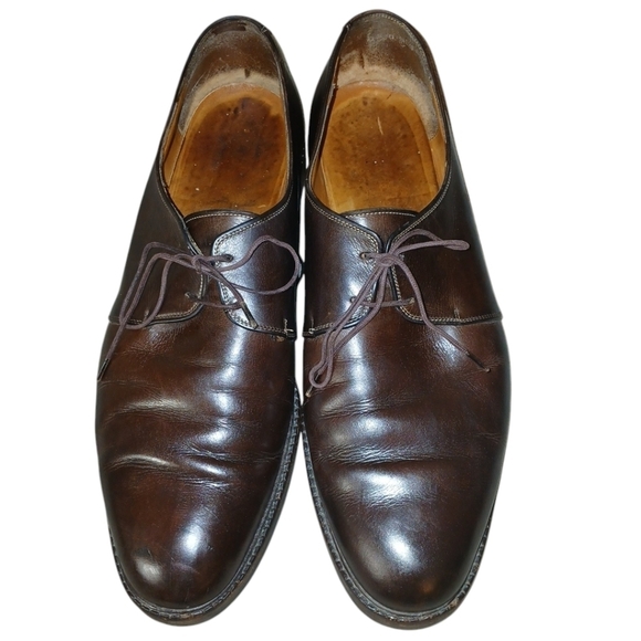 Salvatore Ferragamo Oxfords Men\'s Brown Leather Lace Up Shoes Size 12 main image 4